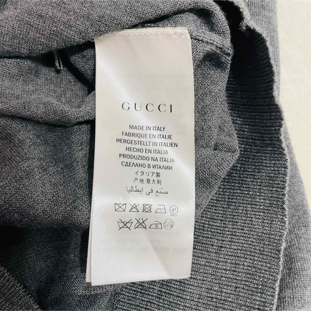 GUCCI - 【美品】GUCCI グッチ ニット カーディガン ビー&スター 刺繍