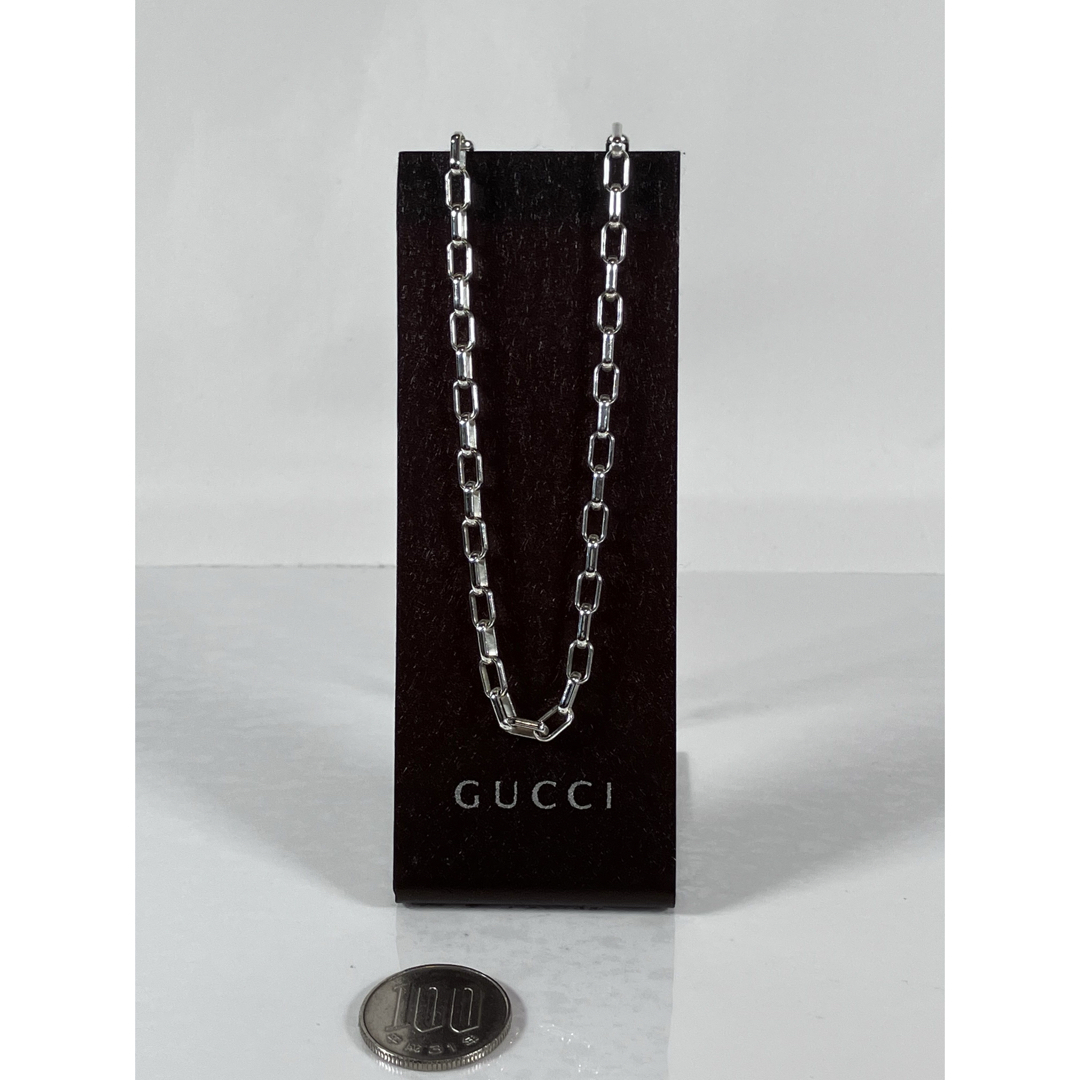 GUCCI - 【美品】GUCCI レクタングル チェーン ネックレス 男女兼用