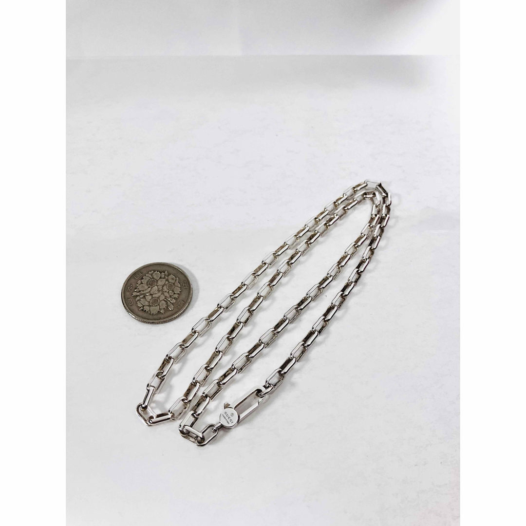 GUCCI - 【美品】GUCCI レクタングル チェーン ネックレス 男女兼用