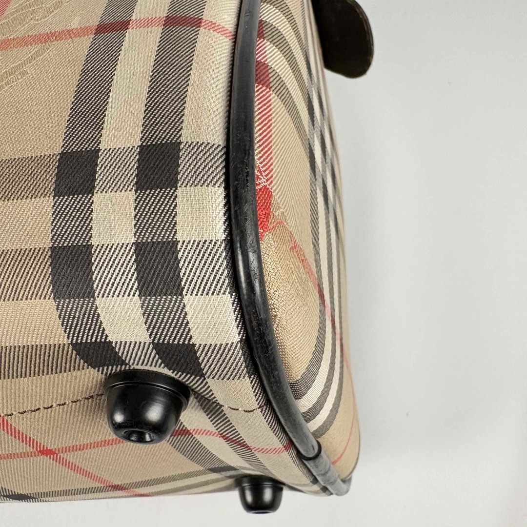 BURBERRY - バーバリー ミニボストンバッグ ノバチェック ハンドバッグ
