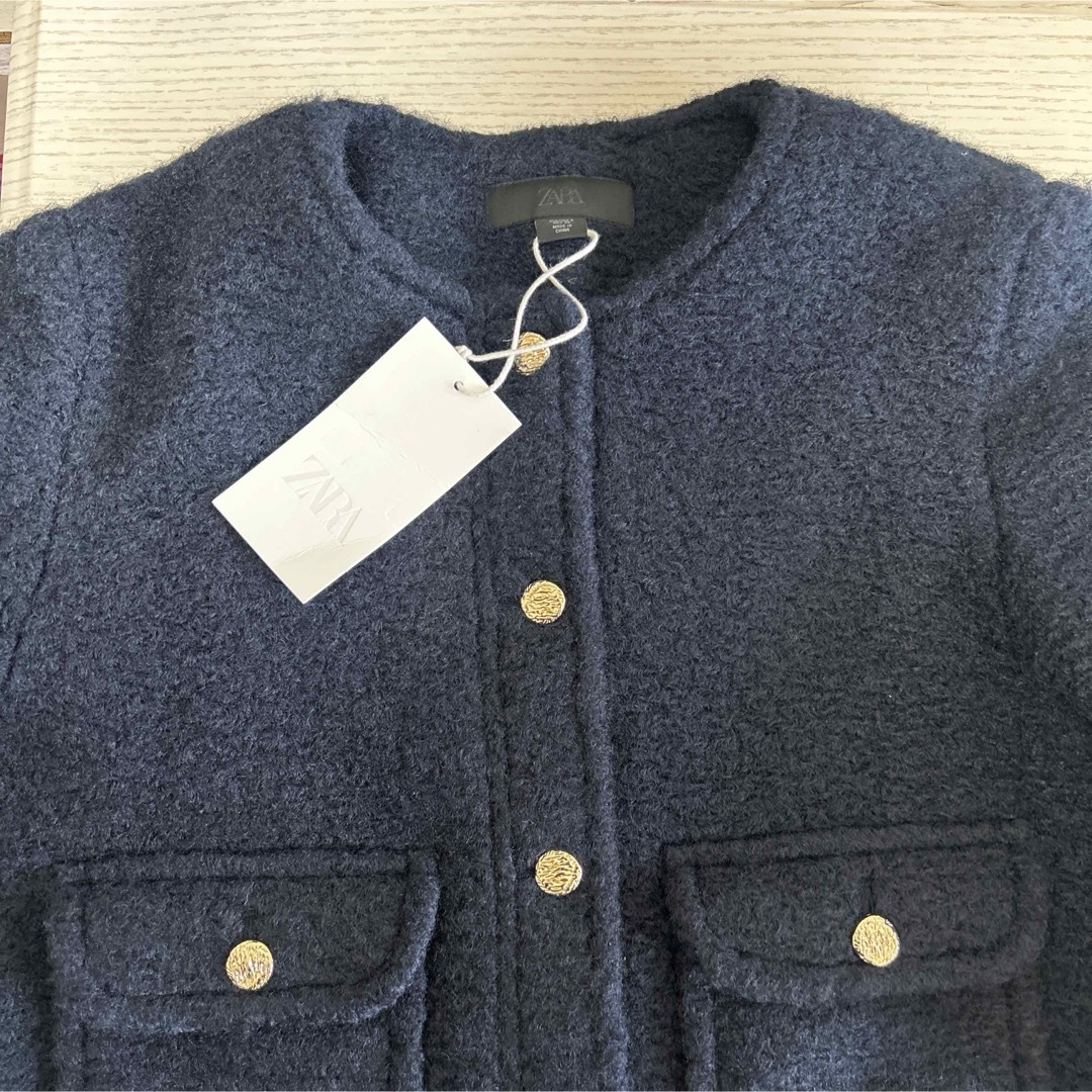 ZARA - 完売品 ZARA ブークレジャケット Mサイズ 新品タグ付きの通販