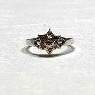 agete - アガット K10 ダイヤモンド リング 13号 レース 透かし