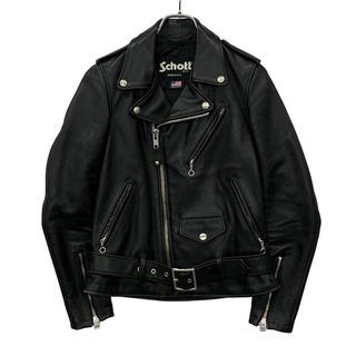 schott - 激レア！アメリカ製 茶タグ SCHOTT 牛革 オイルドカウハイド