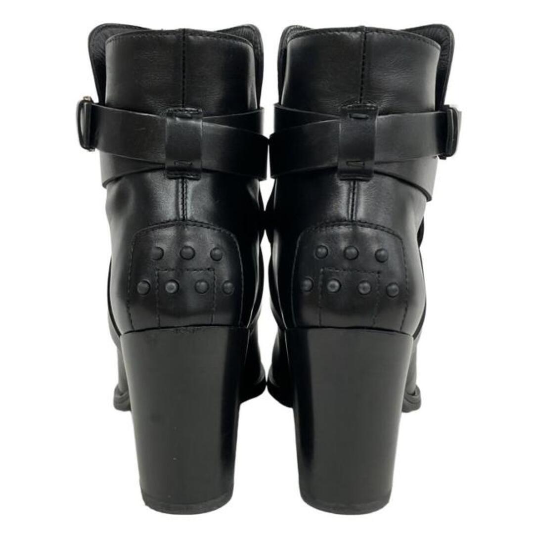 TOD'S - TOD'S(トッズ) ショートブーツ 37 1/2 レディース - 黒 レザー