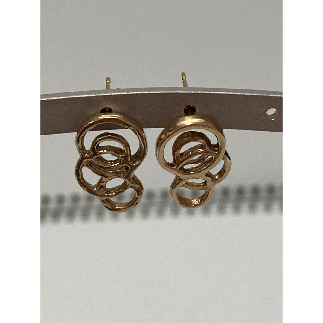 KAORU - 美品 カオル kaoru スパングル ピアス S／K10ピンクゴールドの