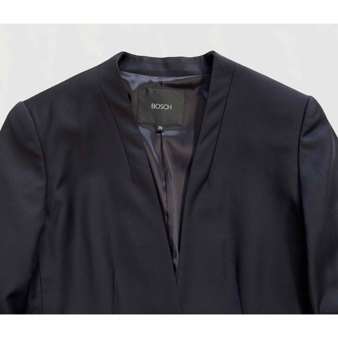 BOSCH - 極美品☆ボッシュ シルク混 スーツ セットアップ ノーカラー