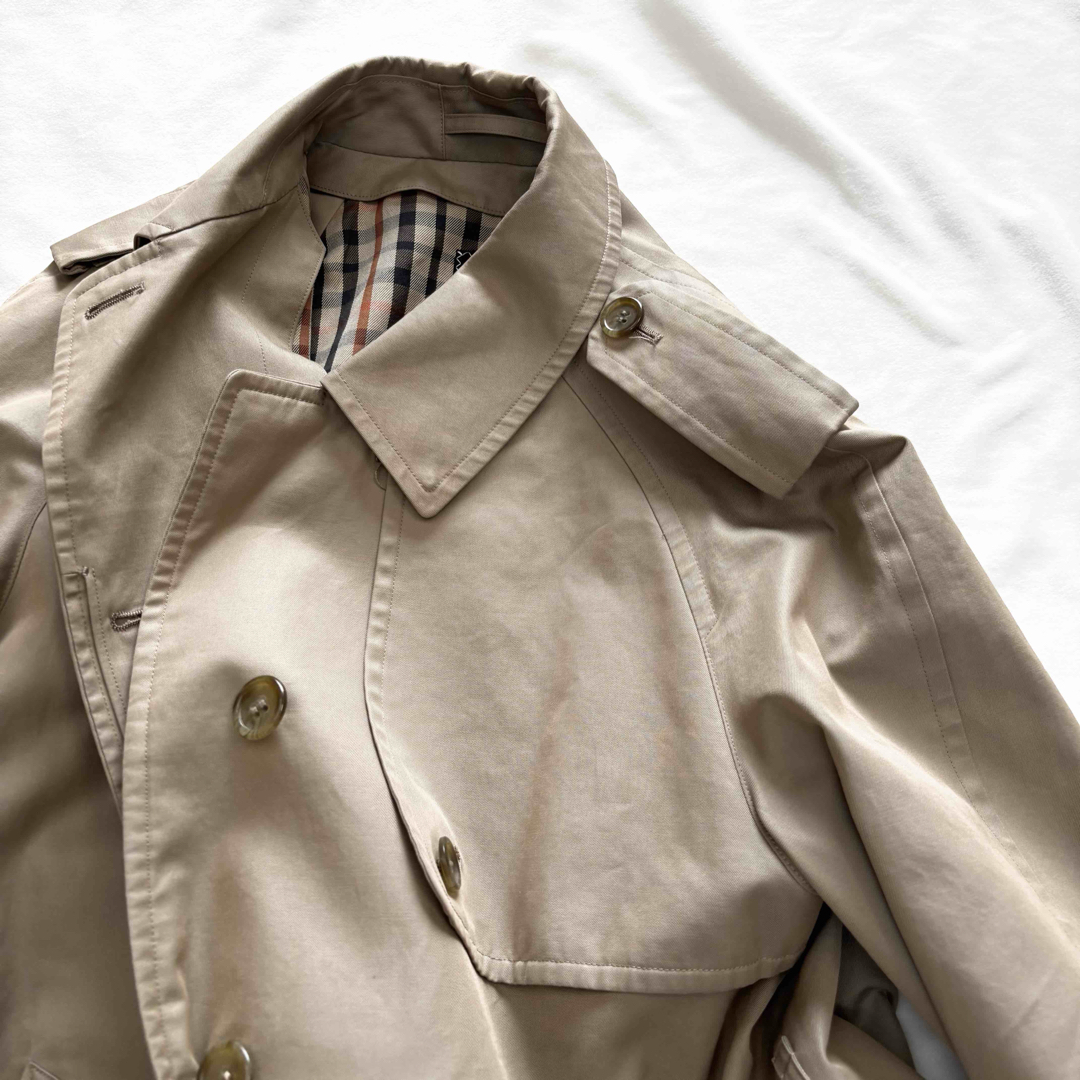 DAKS - 極美品訳あり☆DAKS ハウスチェック ロングトレンチコート