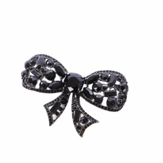 René - ☆新品同様☆ RENE 上品クリスタル系 リボン ブローチの通販 by