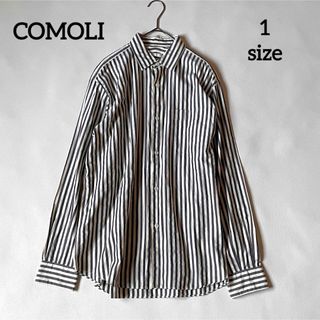 COMOLI - 新品COMOLIウールシルク ワークシャツNAVYサイズ2の通販 by