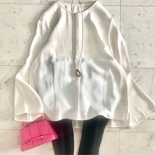 MORABITO - 美品 モラビトプルミエ ボールチェーン ラメ襟 レーヨン