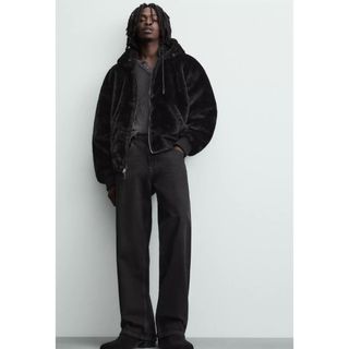 ZARA - ZARA フェイクファーリバーシブルボンバージャケットの通販 by