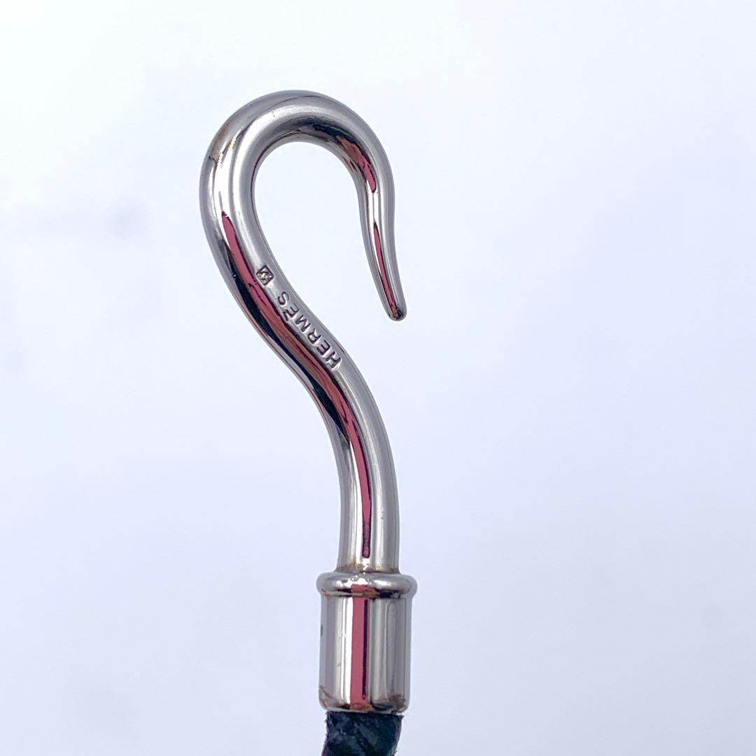 HERMES - エルメス ジャンボ チョーカー 編み込み2連ブレス シルバー