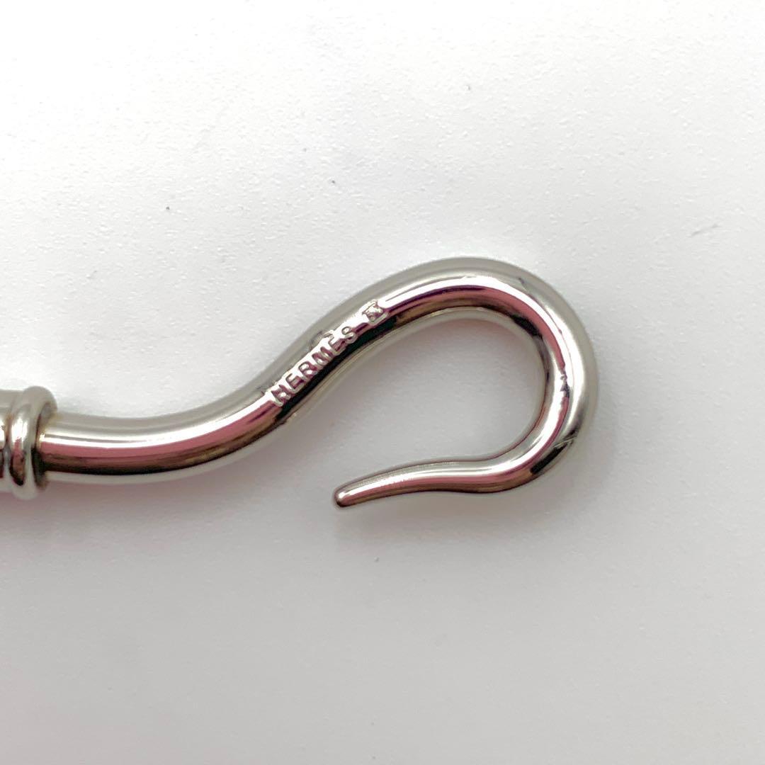 HERMES - エルメス ジャンボ チョーカー 編み込み2連ブレス シルバー