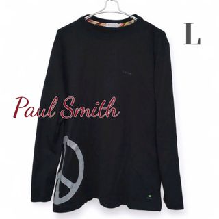 Paul Smith - 美品 ポールスミス 長袖Tシャツ Lサイズ ピースマーク