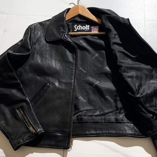 schott - SCHOTT 70～80s 牛タグ 118 ライダースジャケット ショット