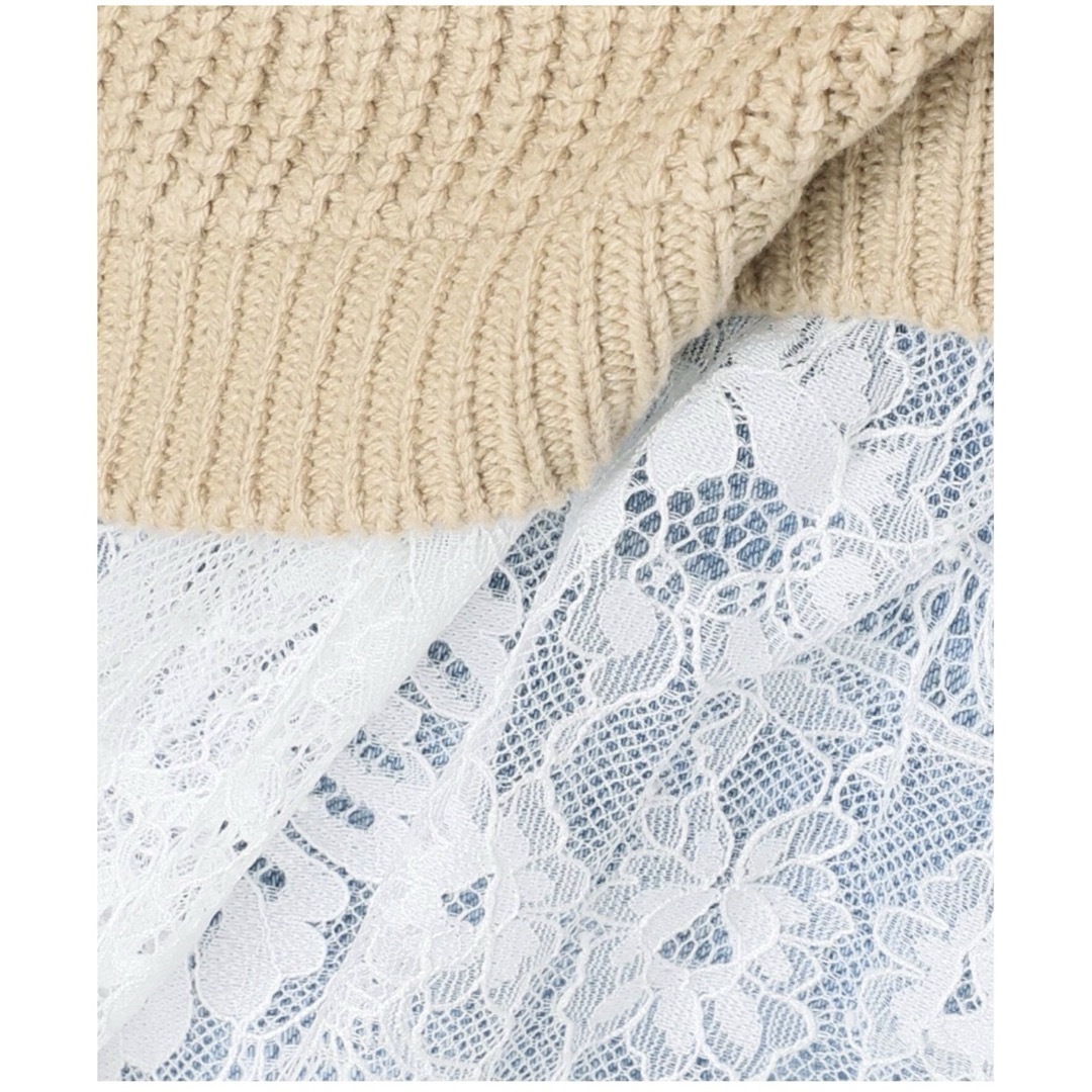 Spick & Span - レースドッキング畦ニットプルオーバーの通販 by Ruu's