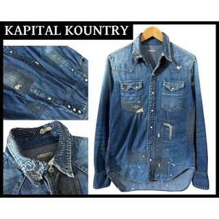 KAPITAL - キャピタルKAPITAL□BORO刺し子ボロデニムシャツの通販 by