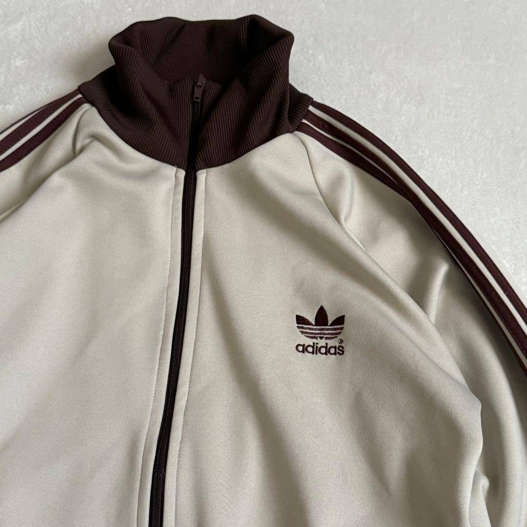 adidas - 90s アディダス ジャージ ベージュ ブラウン MUSAジップ Lの