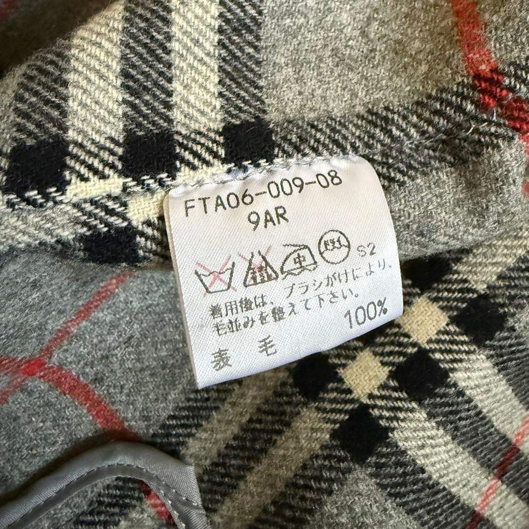 BURBERRY - Burberrys ピーコート カシミア混 ビンテージ グレー 9号の
