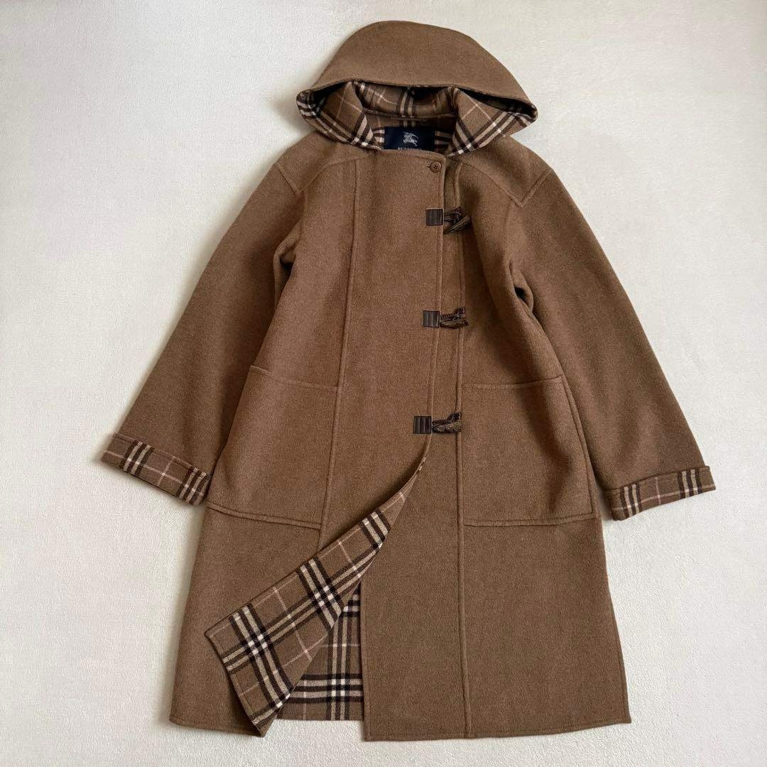 BURBERRY - 【極美品】バーバリーロンドン ピーコート カシミア混 モカ