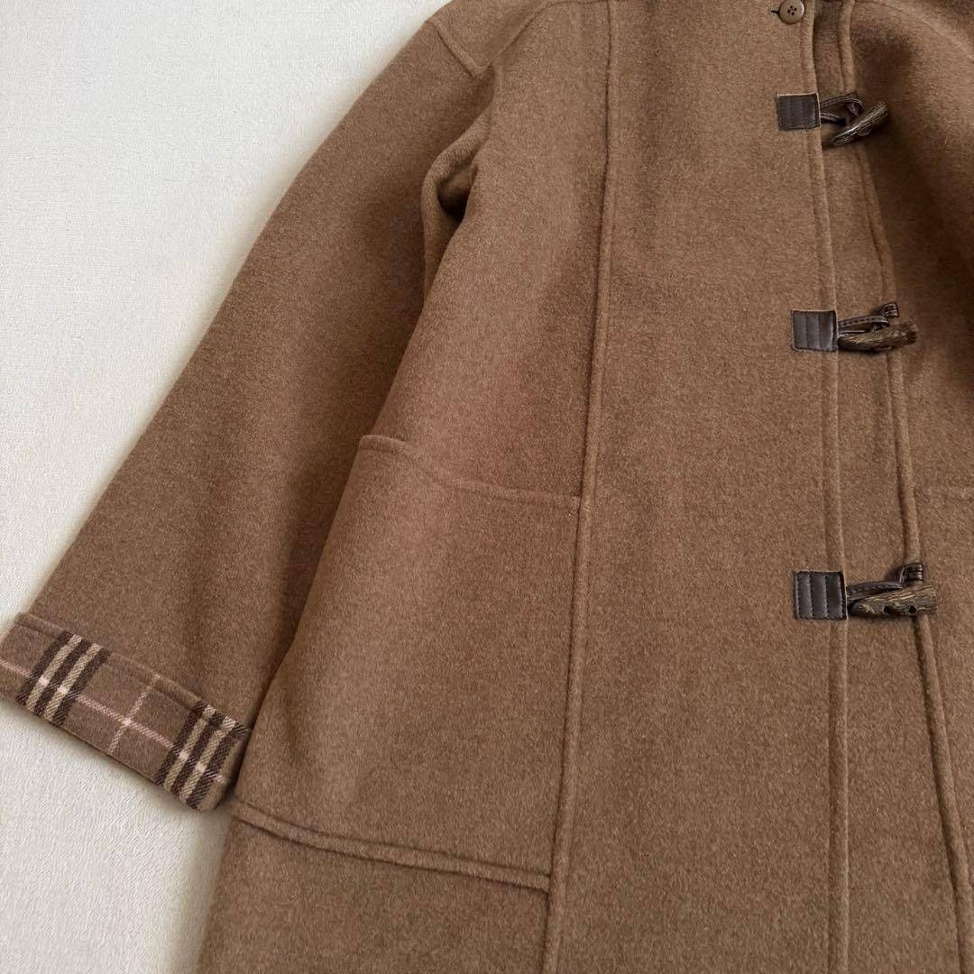 BURBERRY - 【極美品】バーバリーロンドン ピーコート カシミア混 モカ