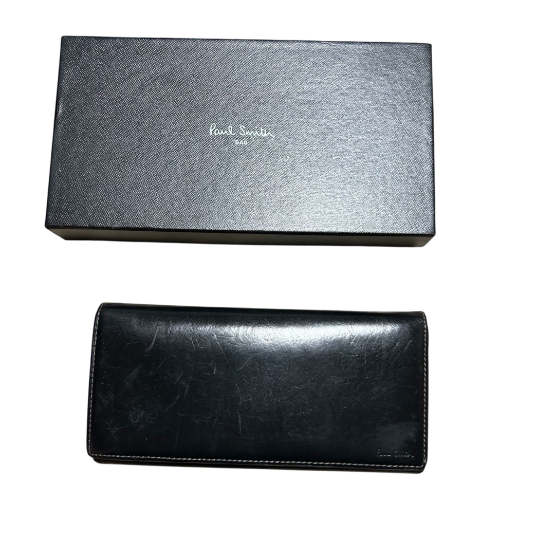 Paul Smith - 美品 箱付き 長財布 レザー ブラック 黒 Paul Smithの