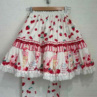 Angelic Pretty - Lyrical Bunny Parlorスカート シロの通販 by shop