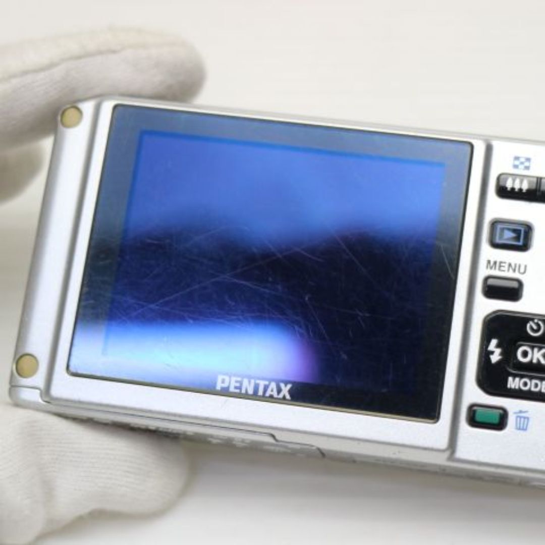 PENTAX - 良品中古 Optio W60 シルバー M666の通販 by エコスタ