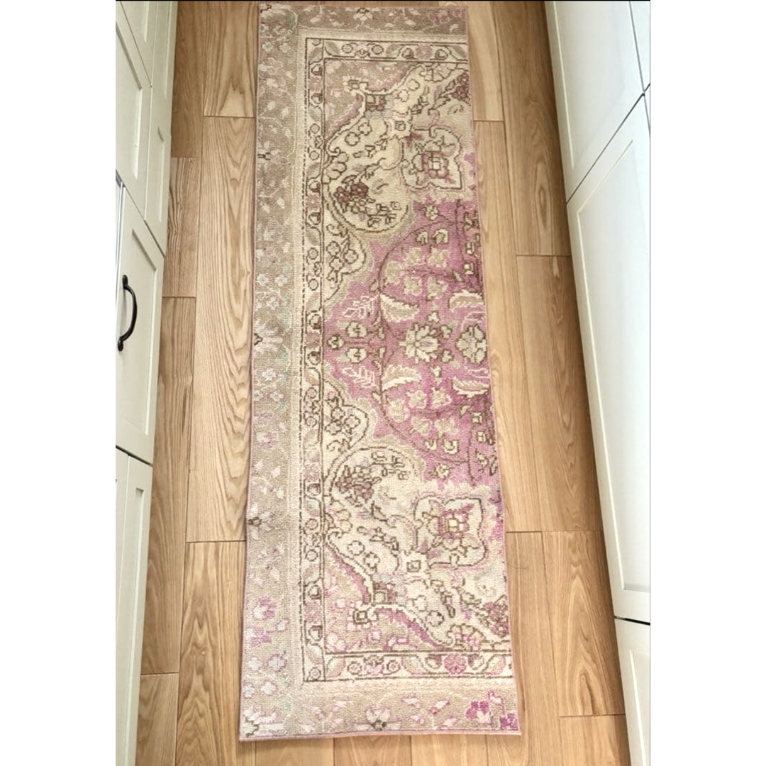 トルコ ヴィンテージ ラグ ランナー マット 絨毯 175×55の通販 by