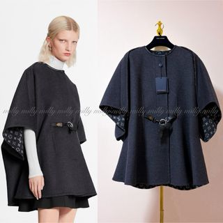 LOUIS VUITTON - 【正規品】タグ付き フーデッドケープコートウィズ