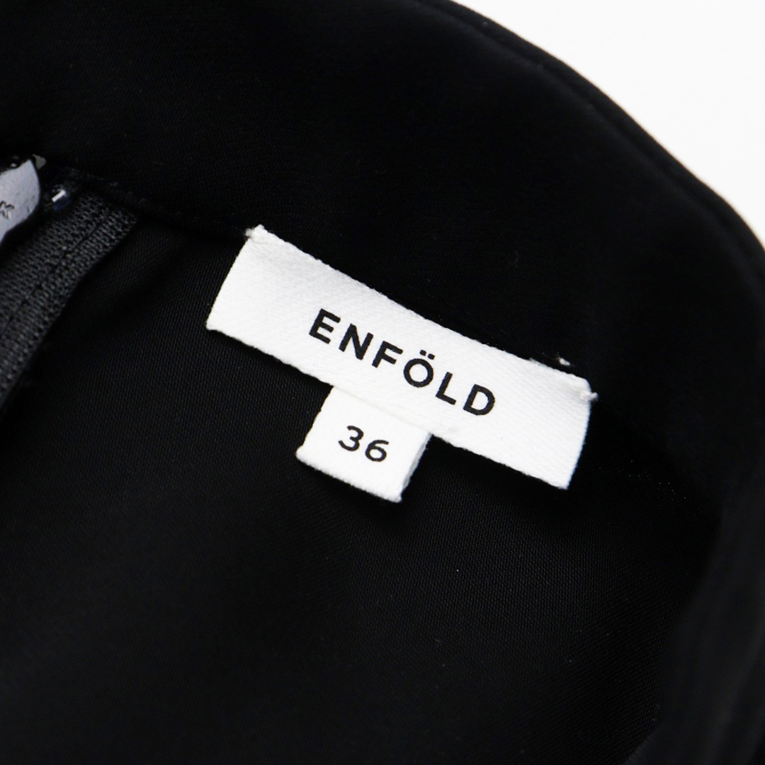 ENFOLD - 2021SS エンフォルド ENFOLD ダブルサテンスタンドドレス 36