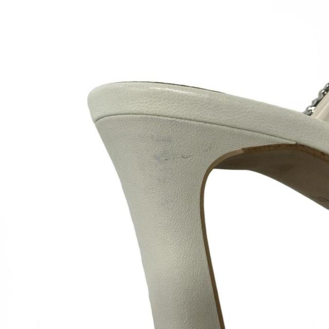 DIANA - DIANA(ダイアナ) ミュール L レディース美品 - 白 ビジュー