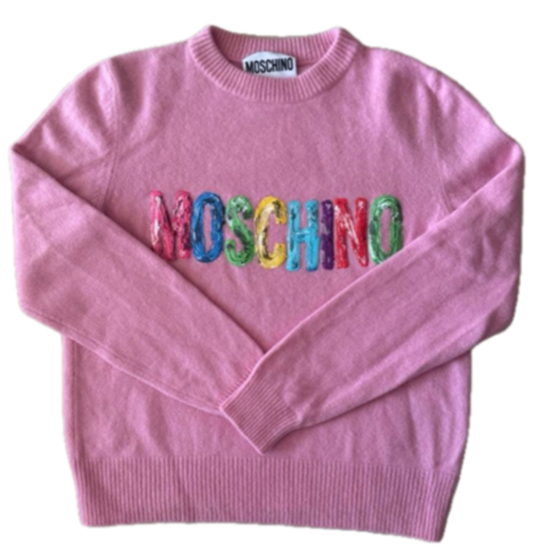MOSCHINO - MOSCHINO ピンク ニットセーターの通販 by LUNA's shop