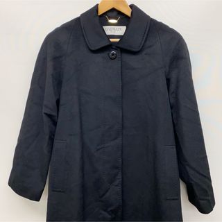 BALMAIN - バルマン シルクコート ライナー付き ラビットファー ブルー