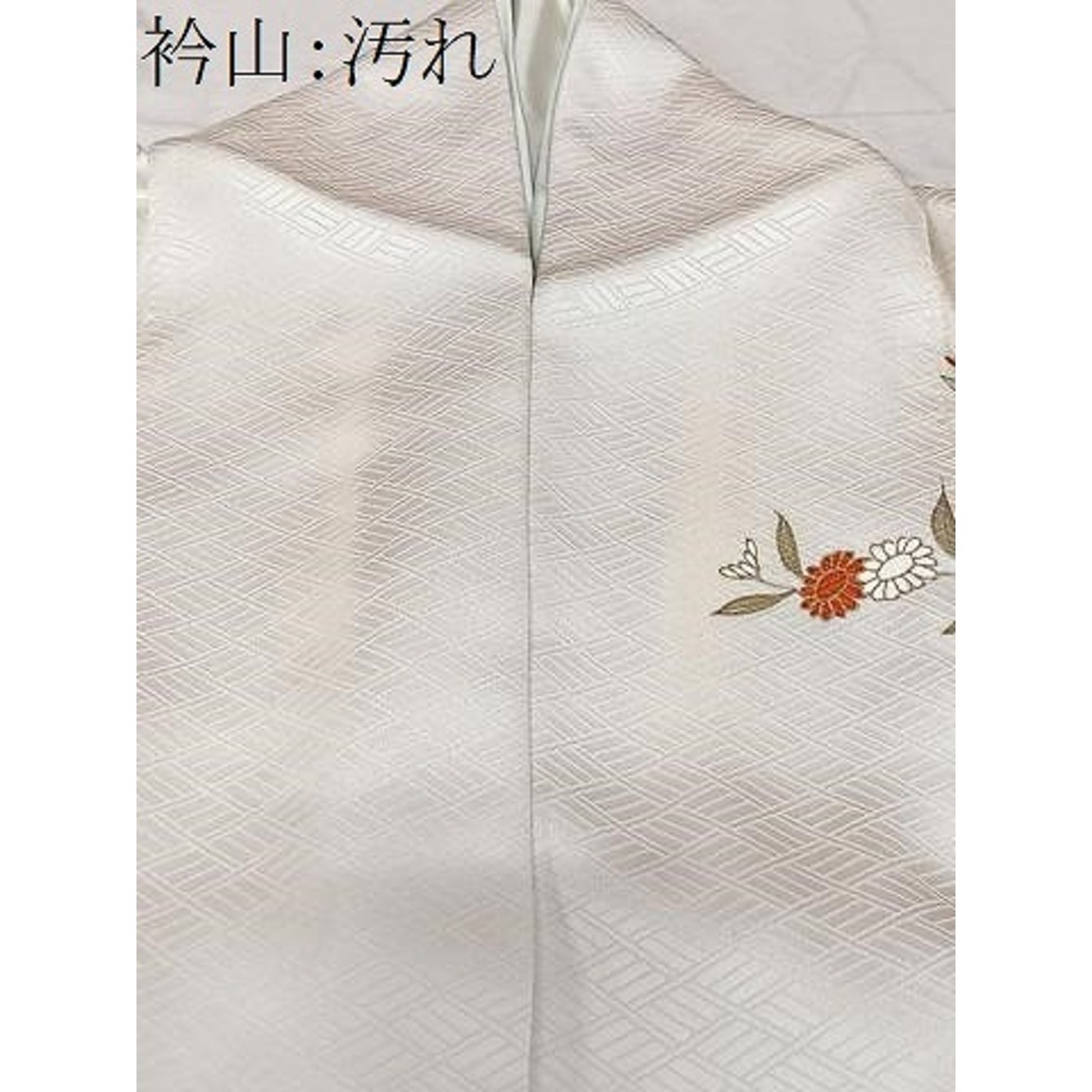 平和屋着物□訪問着 駒刺繍 雪輪枝花文 金彩 正絹 逸品 CABD6885xeの