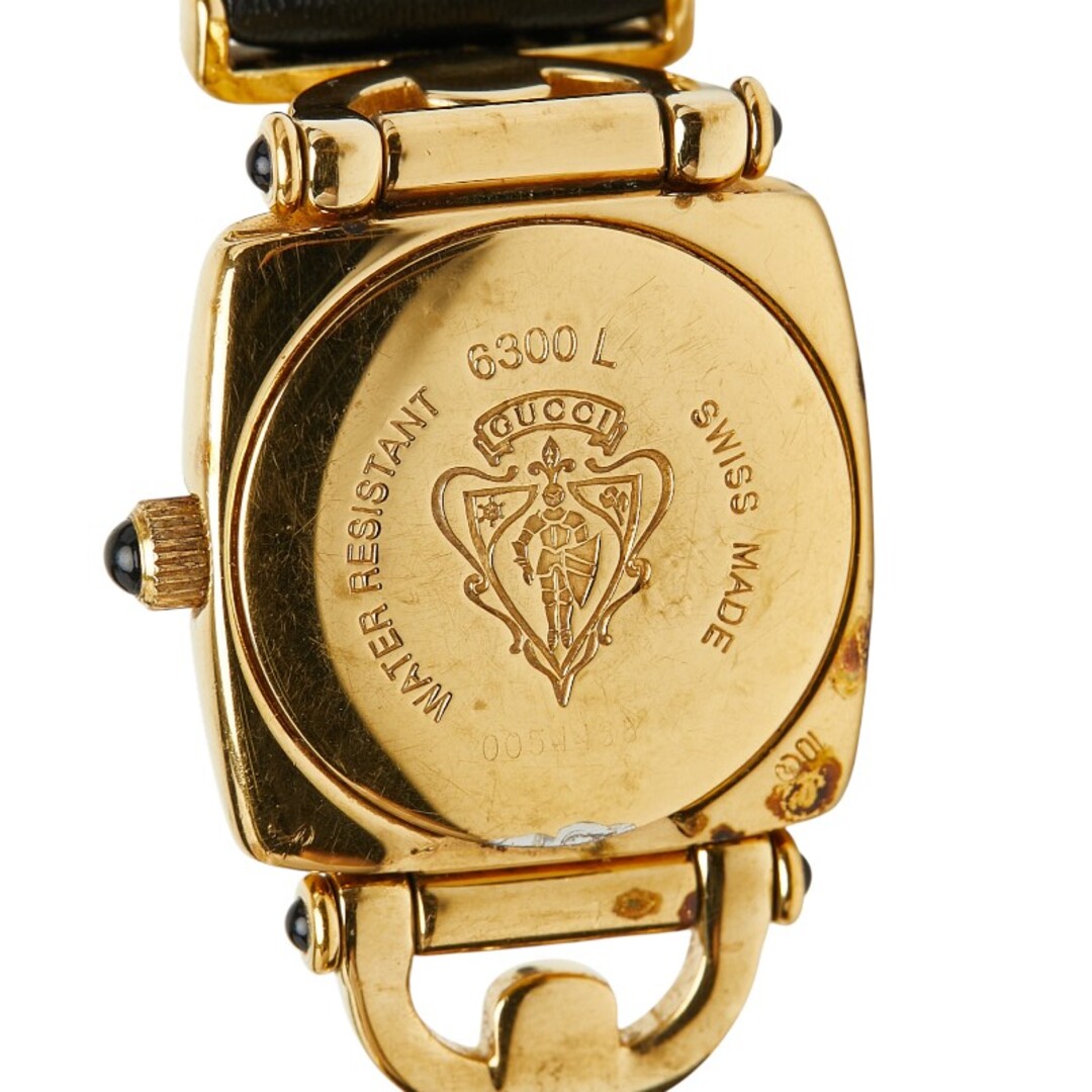 GUCCI - グッチ ホースビット ベルト（社外品） 腕時計 6300L クオーツ