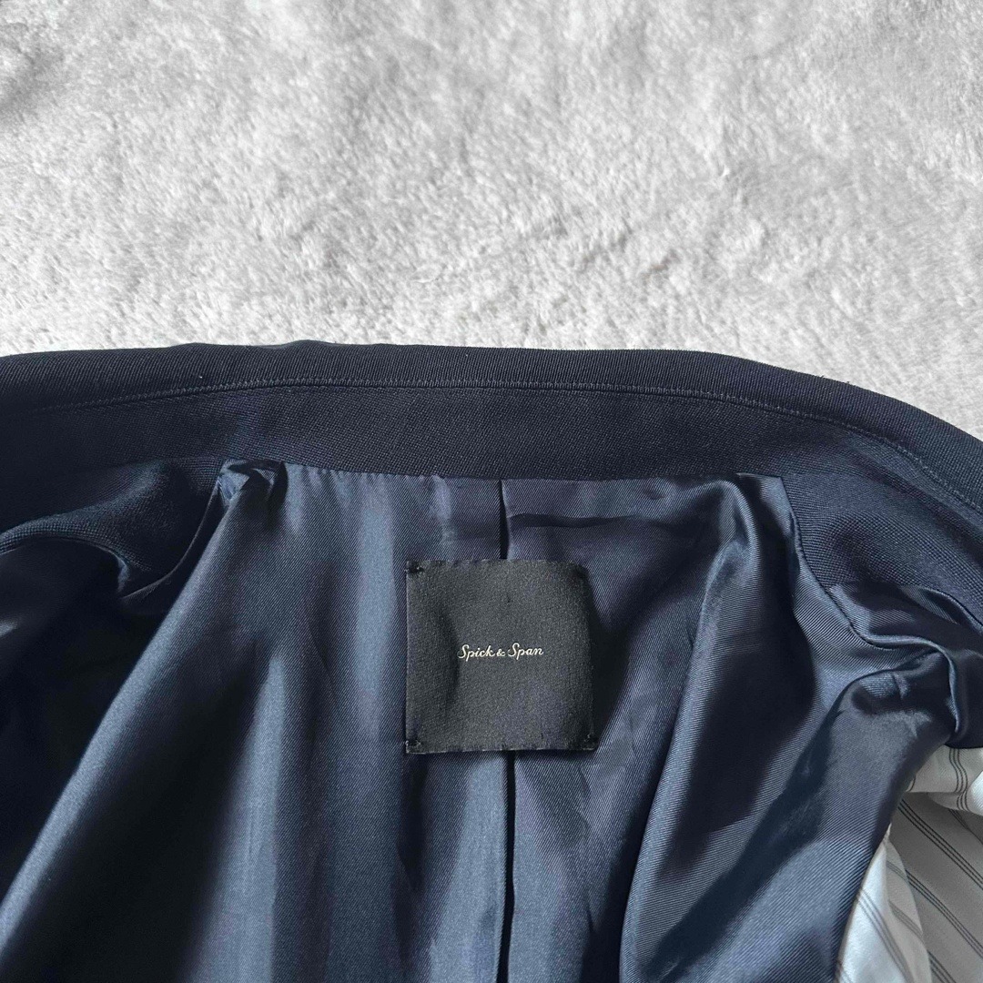 Spick & Span - Spick & Span カルゼダブルブレストジャケット 紺ブレ
