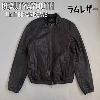 BEAUTY&YOUTH UNITED ARROWS - BEAUTY&YOUTH羊革レザーダブル