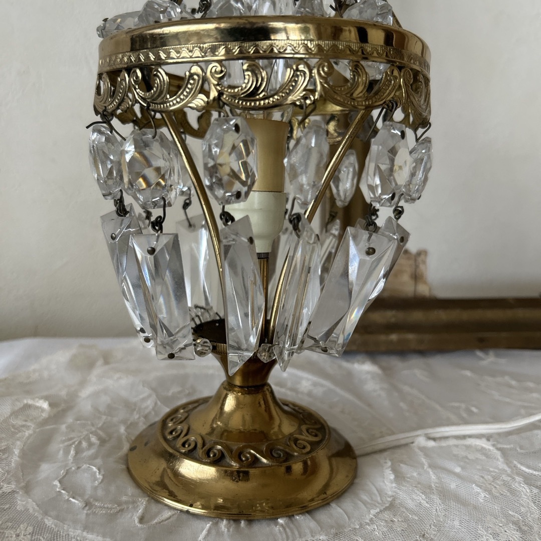 フランスアンティーク エンパイア シャンデリアテーブルランプの通販