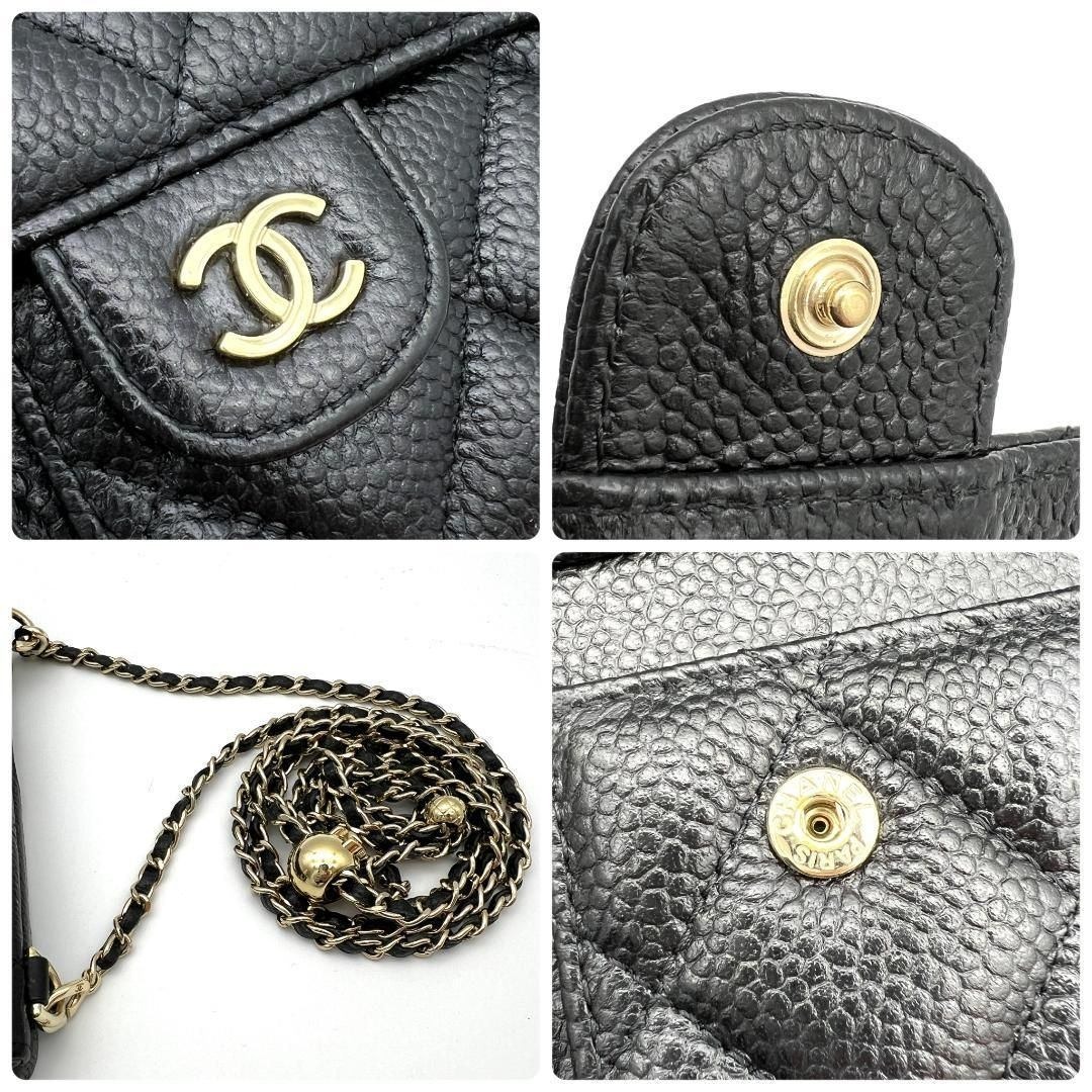CHANEL - シャネル キャビアスキン マトラッセ iPhone 15 PRO C192の