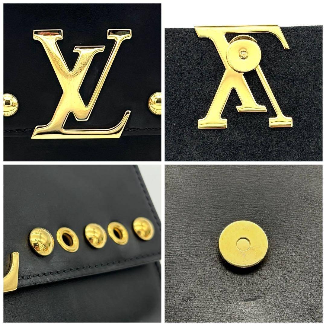 LOUIS VUITTON - 【超美品】ルイヴィトン LVロゴ ポシェットルイーズ