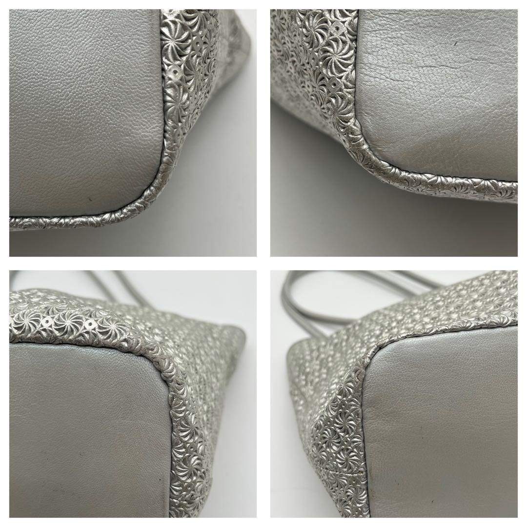 HIROKO HAYASHI - ヒロコハヤシ ジラソーレ シルバー ハンドバッグ 型