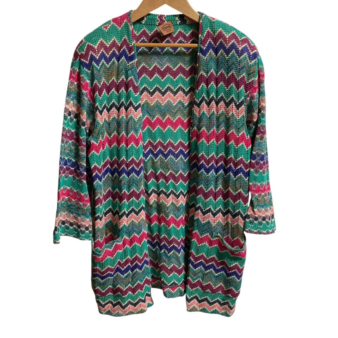 MISSONI - 良品 MISSONI ミッソーニ シェブロン ニットカーディガン