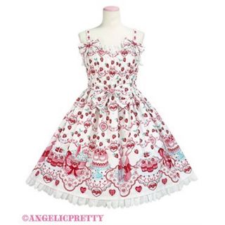 Angelic Pretty - ドーリードット ワンピース ピンク Angelic Prettyの