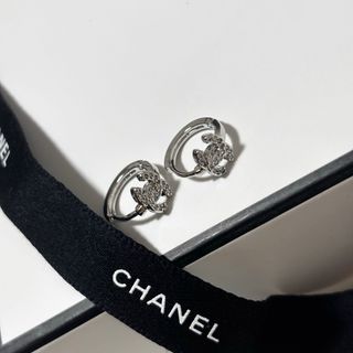 CHANEL - 極美品 シャネル 刻印あり ココマーク ラインストーン