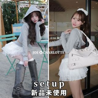 michellMacaron - ミシェルマカロン 千鳥柄ニットワンピースの通販 by