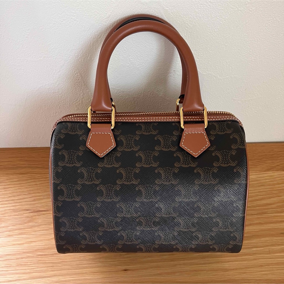 CELINE - 【美品】CELINE スモール ボストン トリオンフキャンバス