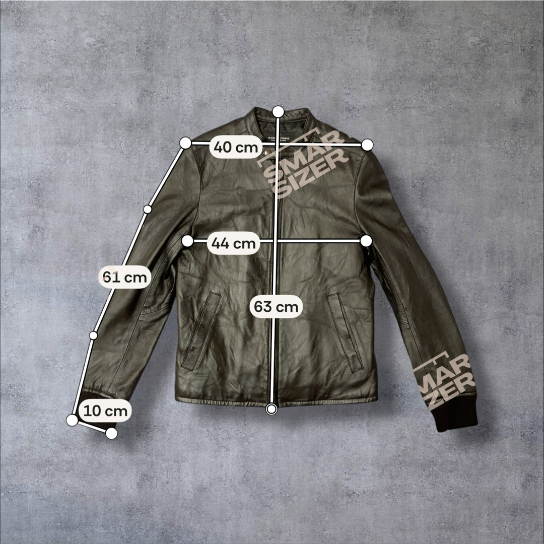 nano・universe - ナノユニバース ラムレザー ライダース ジャケット