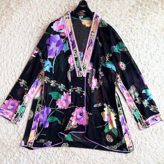 LEONARD - 【レオナール】総柄 シャツ カットソー M 花柄 ボタニカル