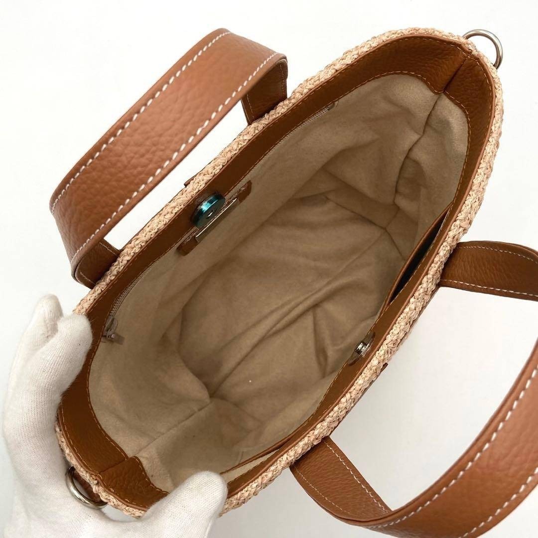 濱野皮革工藝/HAMANO - 現行！未使用級✨傳濱野 バスケットバッグ